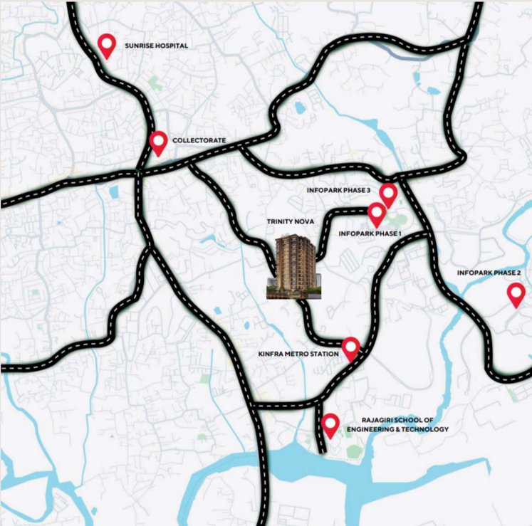 Location Map - Kakkanad, Kochi
